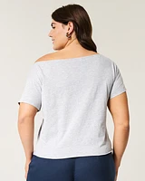 Easy Off-the-Shoulder 25 Graphic Tee