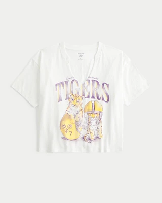 Easy Notch-Neck LSU Tigers Graphic Tee