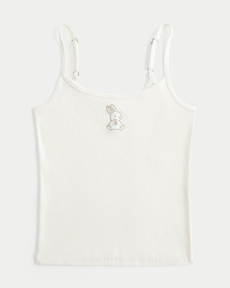 Ribbed Rabbit Graphic Cami
