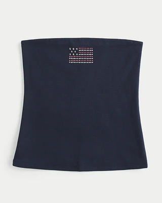 Taylor Shine Graphic Tube Top