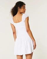 Hollister Sofia Drop-Waist Mini Dress