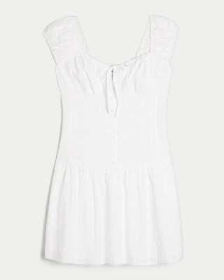 Hollister Sofia Drop-Waist Mini Dress