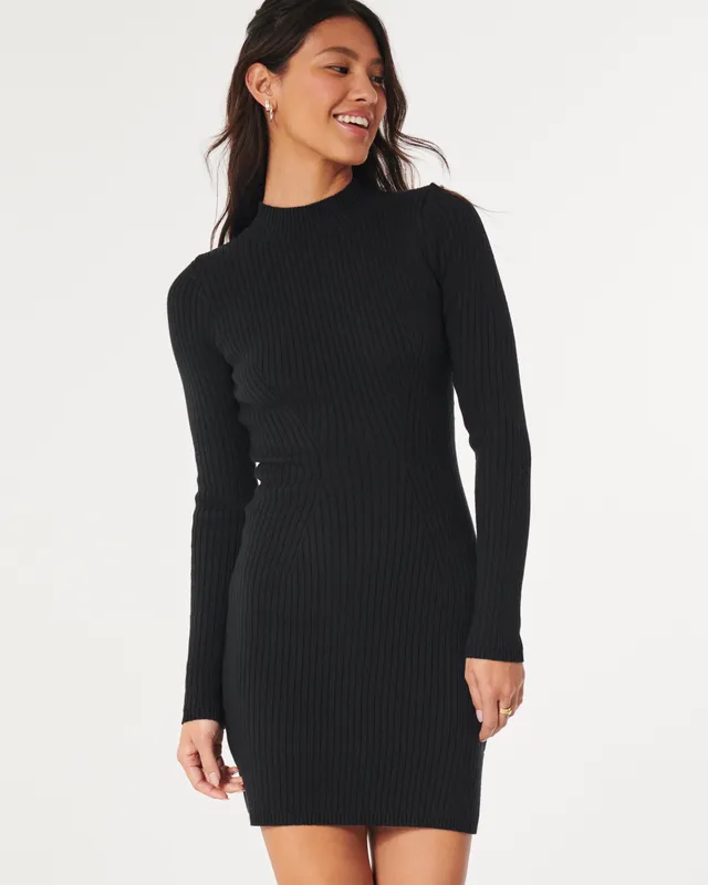 Hollister Mock-Neck Sweater Dress