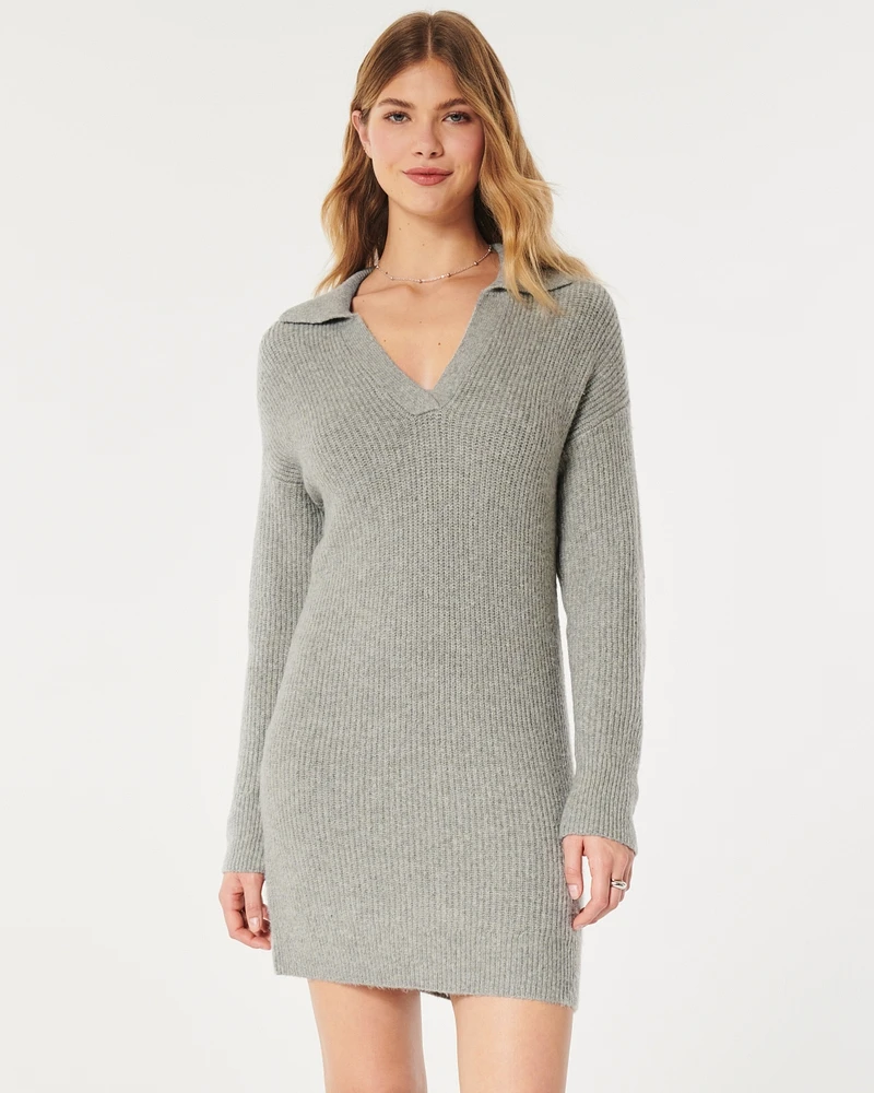 Collared Sweater Dress
