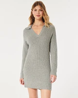 Collared Sweater Dress