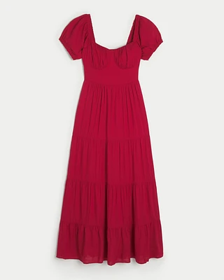 Ruched Bust Maxi Dress