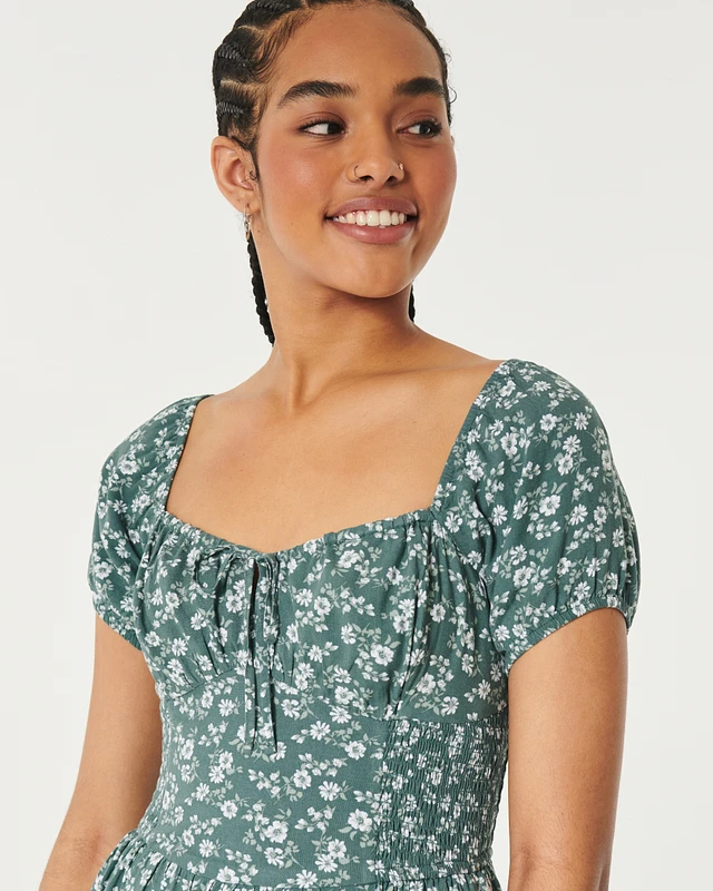 Hollister Sofia Double-Tier Romper | Connecticut Post Mall Hollister Sofia Double-Tier Romper | Connecticut Post Mall