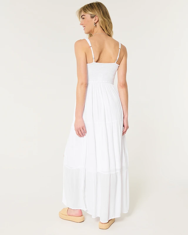 Hollister Sofia Side-Smocked Maxi Dress at Foxvalley Mall in Aurora, IL Hollister Sofia Side-Smocked Maxi Dress at Foxvalley Mall in Aurora, IL