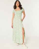 Hollister Saidie On/Off-the-Shoulder Tiered Hem Maxi Dress