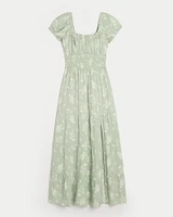 Hollister Saidie On/Off-the-Shoulder Tiered Hem Maxi Dress