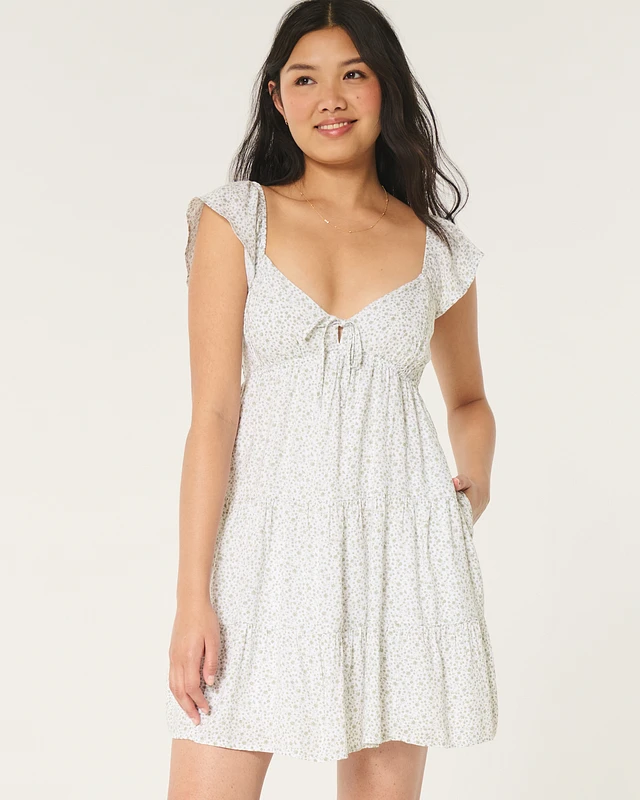 Hol Flutter Sleeve Babydoll Dress at Foxvalley Mall in Aurora, IL