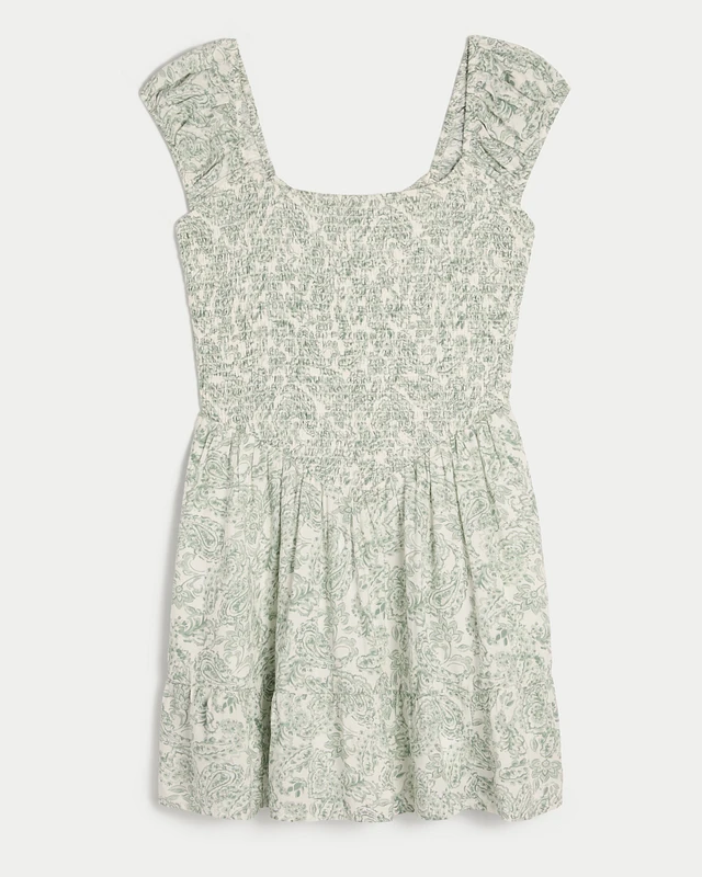 Hol Smocked V-Waist Mini Skort Dress at CoolSprings Galleria in Franklin, TN Hol Smocked V-Waist Mini Skort Dress at CoolSprings Galleria in Franklin, TN
