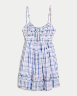 Tie Back Mini Skort Dress