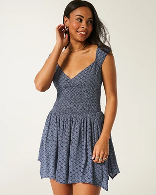 Off-the-Shoulder Asymmetrical Hem Mini Dress