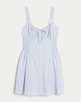 Hollister Sofia Button Front Mini Dress