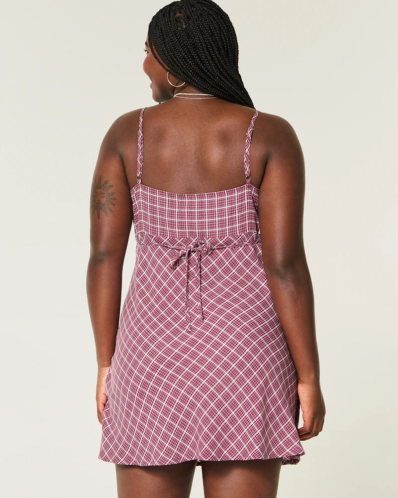 Crepe Mini Dress