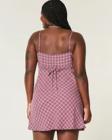 Crepe Mini Dress