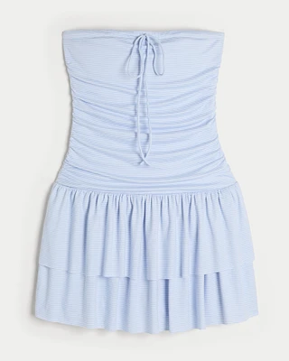 Strapless Knit Skort Dress