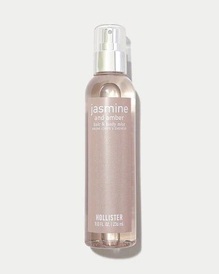 Jasmine and Amber Hair & Body Mist