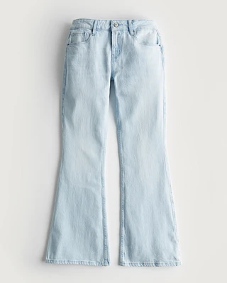 Social Tourist Low-Rise Light Wash Ultra-Baggy Flare Jeans