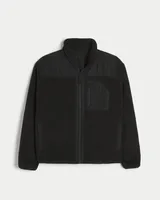 Gilly Hicks Textured Fleece Zip-Up