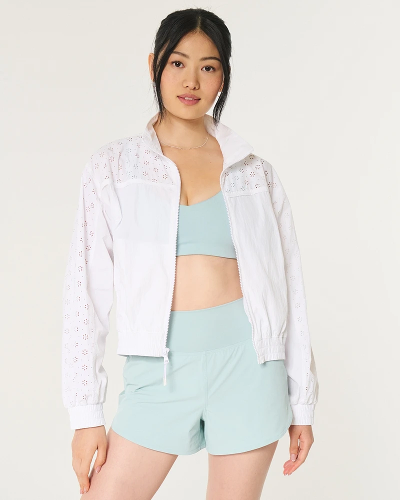 Gilly Hicks Active Eyelet Windbreaker