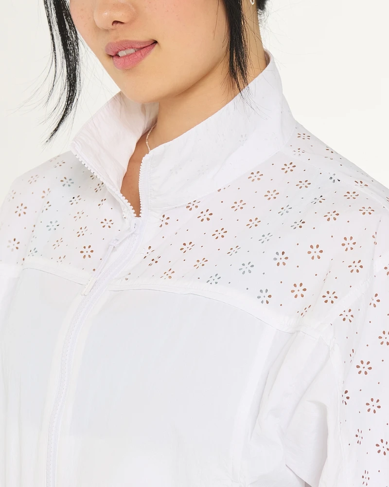 Gilly Hicks Active Eyelet Windbreaker