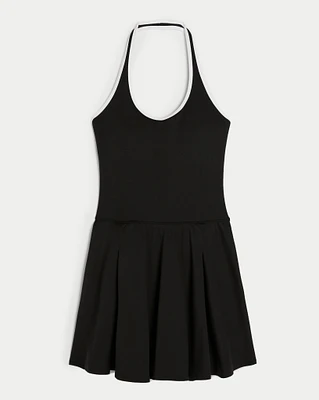 Gilly Hicks Active Pleated Halter Dress