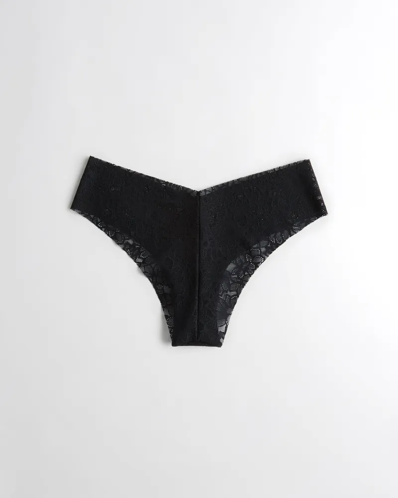 Gilly Hicks Lace No-Show Thong Underwear