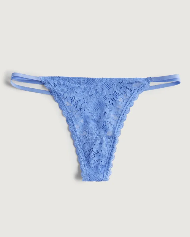 Hollister Gilly Hicks Lace No-Show Thong Underwear