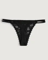 Gilly Hicks Lace Strappy Thong Underwear