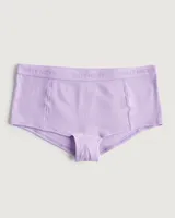Gilly Hicks Ribbed Cotton Blend Boyshort Underwear