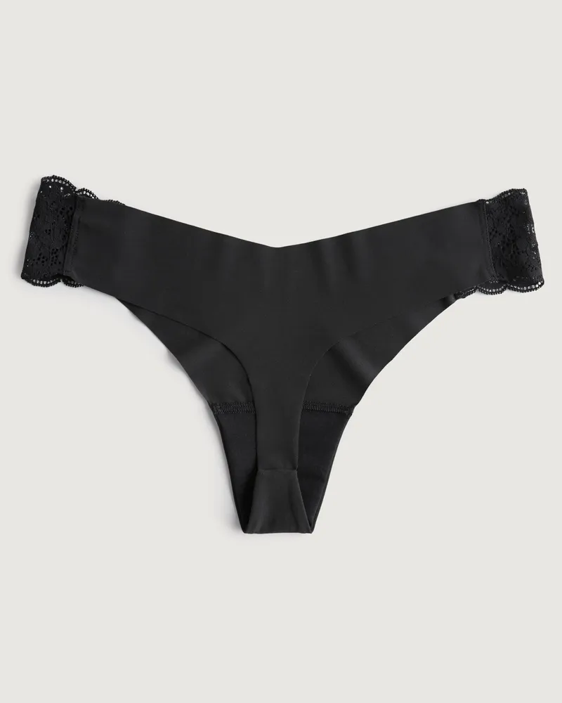 Hollister Gilly Hicks Lace-Side No-Show Thong Underwear