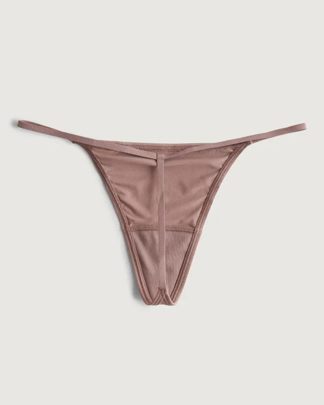 Women's Gilly Hicks Cotton Blend Thong Underwear 7-Pack