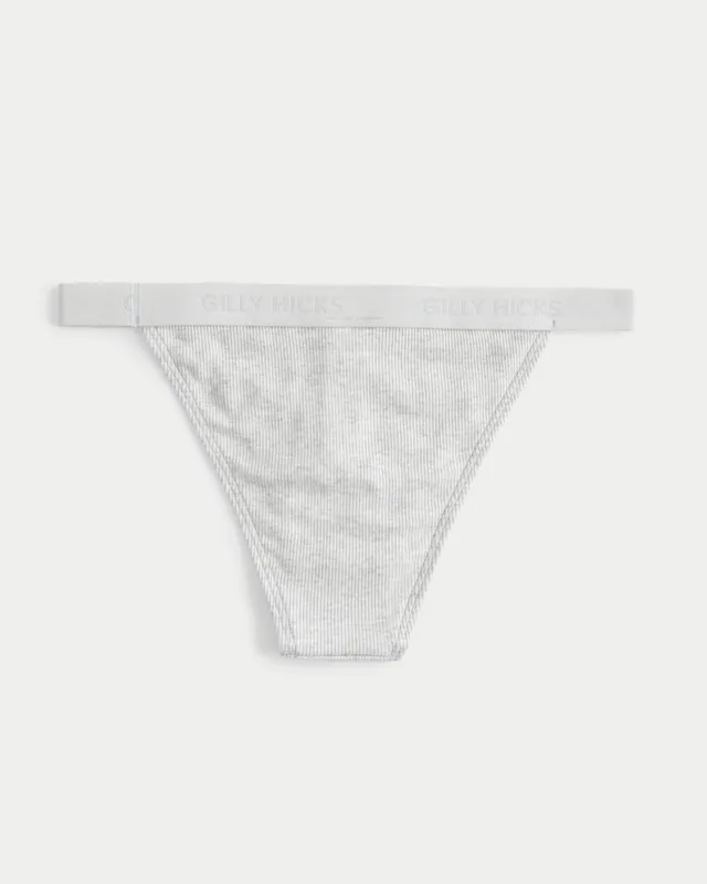 Women's Gilly Hicks Ribbed Cotton Blend Cheeky Underwear