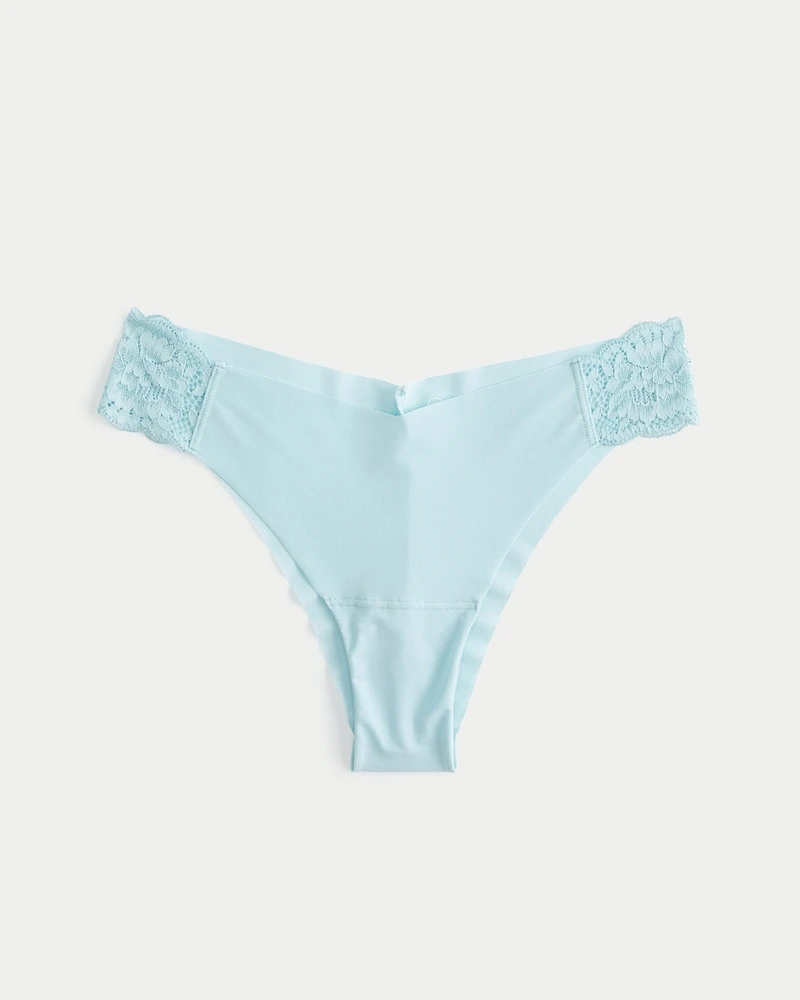 Gilly Hicks Lace-Side No-Show Cheeky Underwear