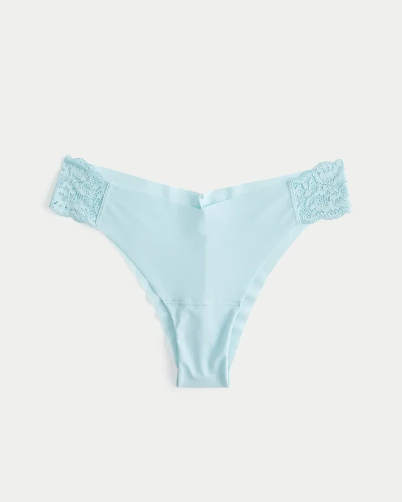 Hollister Gilly Hicks Lace-side No-show Cheeky Underwear 5-pack in Blue