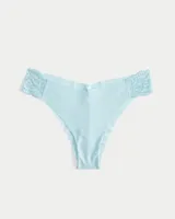 Gilly Hicks Lace-Side No-Show Cheeky Underwear