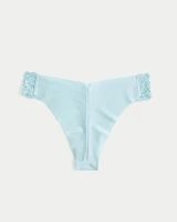 Gilly Hicks Lace-Side No-Show Cheeky Underwear