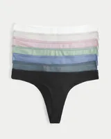 Gilly Hicks Day-of-the-Week Thong Underwear 7-Pack