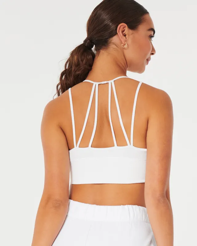 Lace-back Halter Bralette With Removable Pads from Hollister on 21 Buttons