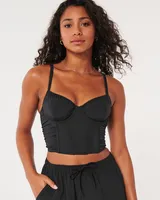 Gilly Hicks Ruched Nylon Bustier