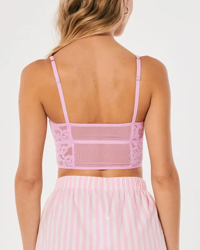 Gilly Hicks core halter bralette in pink