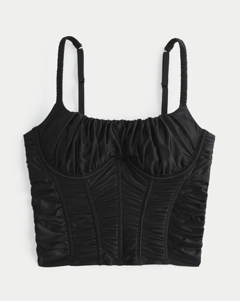 Hollister Gilly Hicks Ruched Satin Bustier
