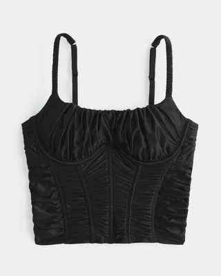 Gilly Hicks Ruched Satin Bustier