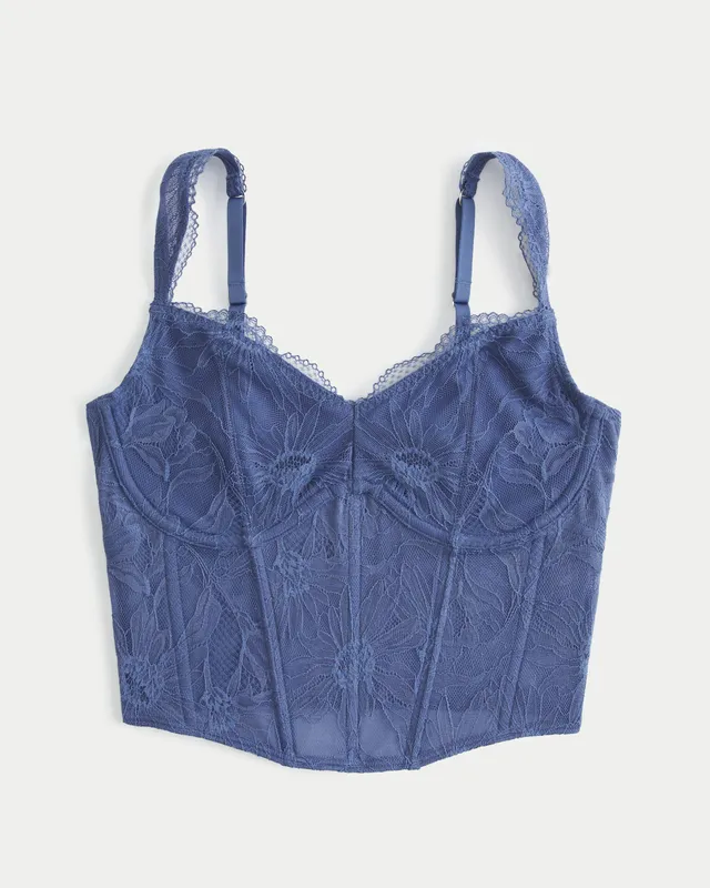 Hollister, Intimates & Sleepwear, Nwt Hollister Gilly Hicks Bluegrey Lace  Bralette Size Small