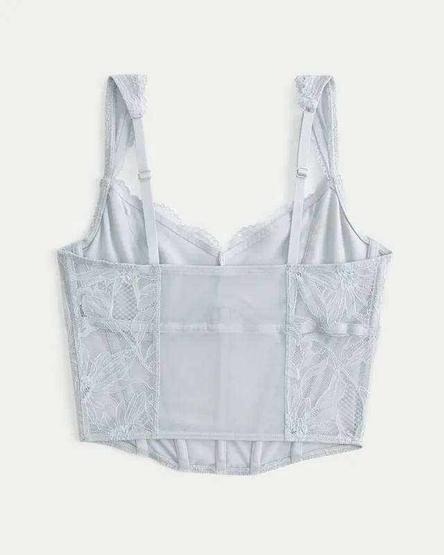 Hollister Gilly Hicks White Lace Longline Bralette - $16 - From Sheena