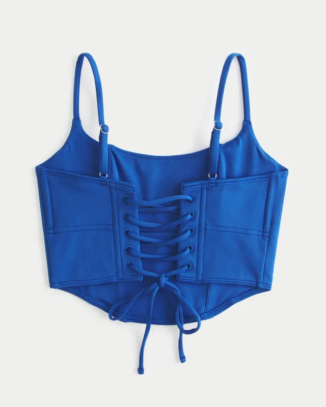 Gilly Hicks lace strappy bralet in blue