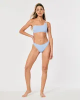 Gilly Hicks Ribbed Asymmetrical Bikini Top