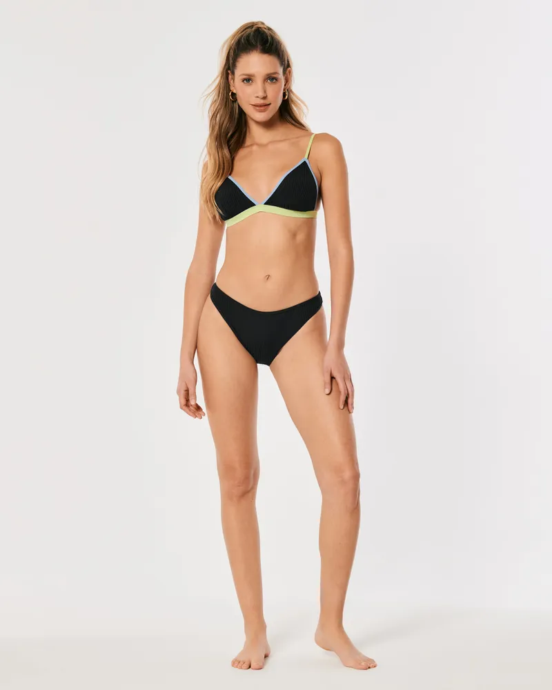 Gilly Hicks Ribbed Triangle Bikini Top